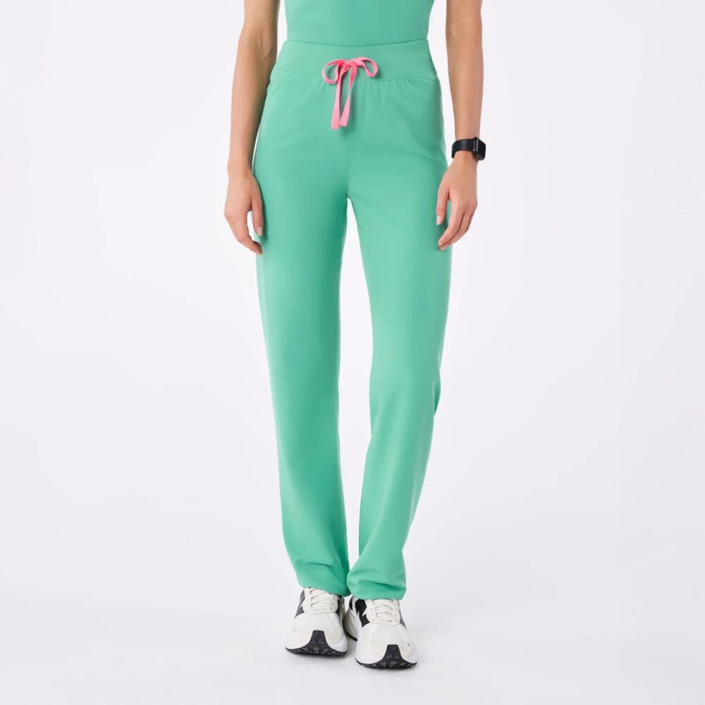 FIGS Technical Collection Livingston StraightLeg Scrub Pant Large Surgical Green
